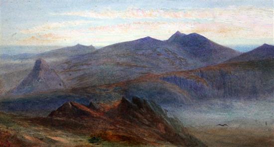 Albert Goodwin (1845-1932) Atlas Mountains 7 x 13in.